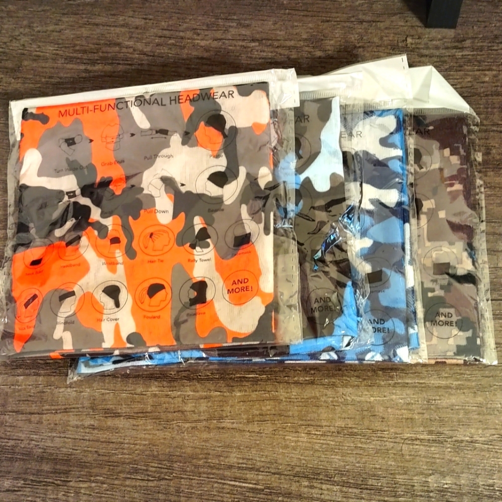 5 Pieces Neck Gaiter Multifunctional Headband